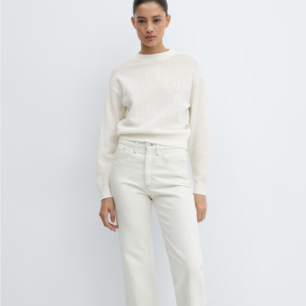 Mango Cream sweater Women's